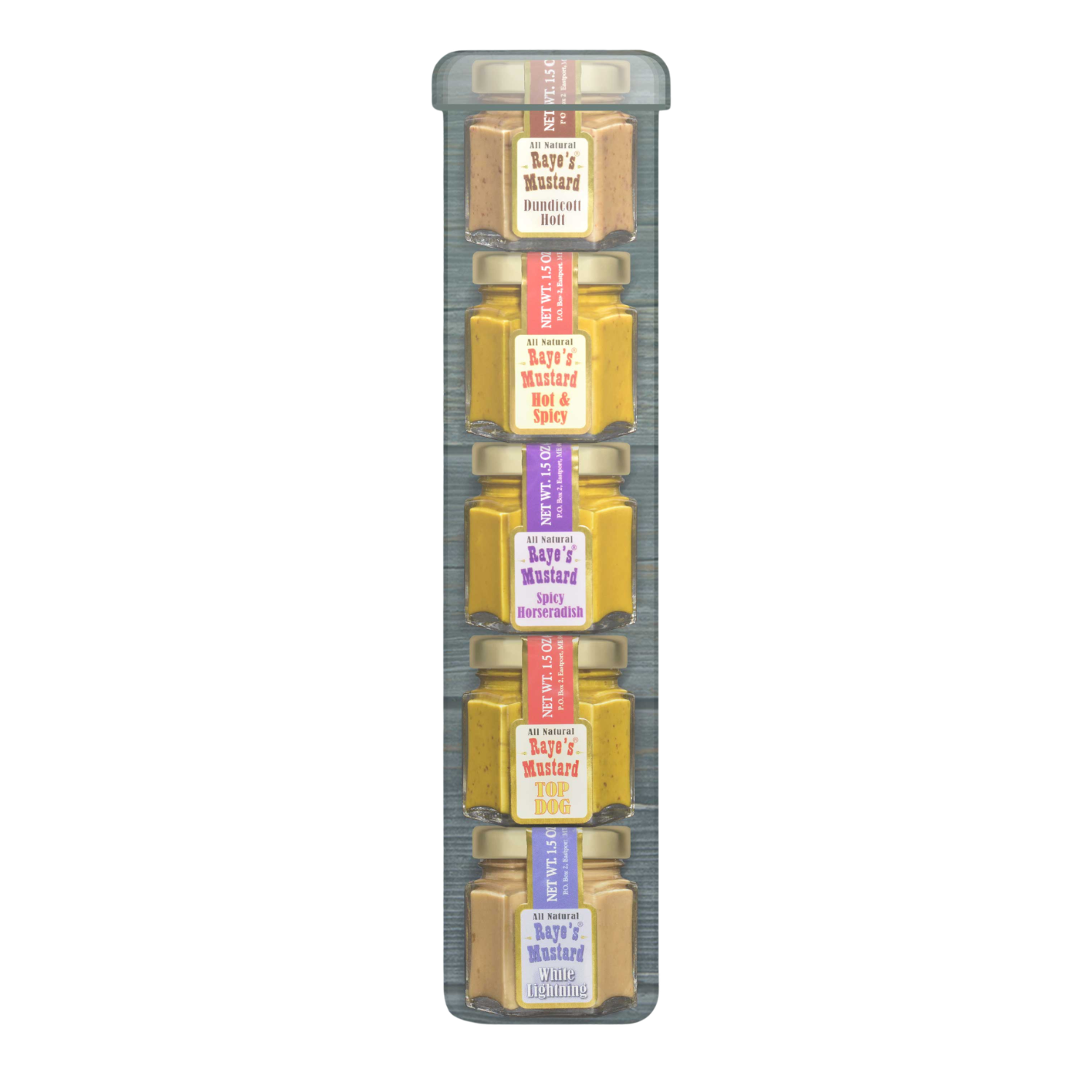 Raye's Mustard Stacked Savory Five Flavor Sampler