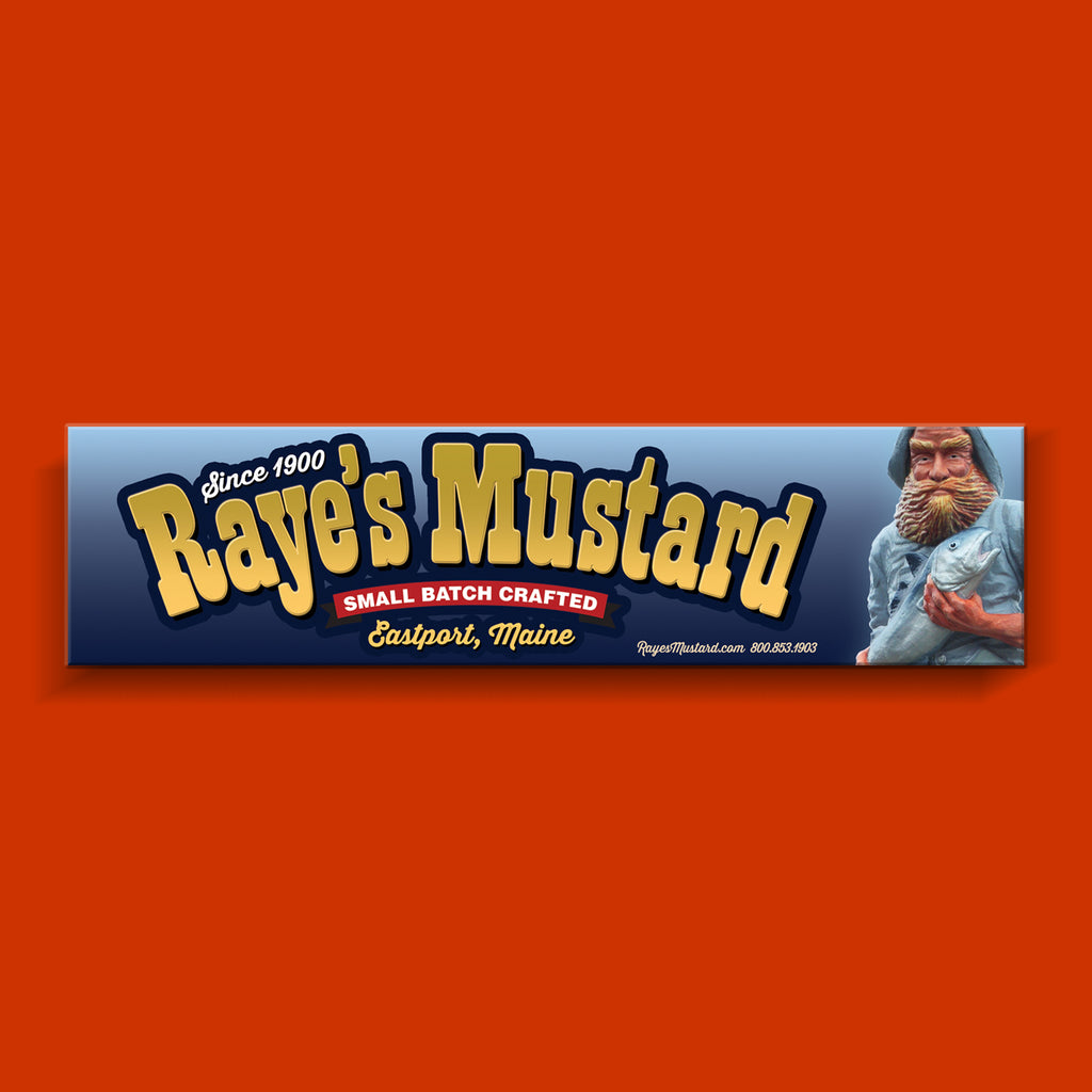 Raye's Mustard Vinyl Bumper Sticker - Fisherman