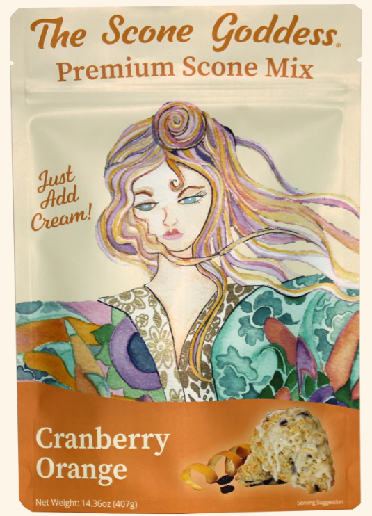 The Scone Goddess Premium Scone Mix- Cranberry Orange