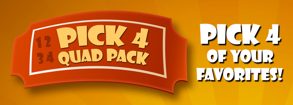 "Pick 4" Quad Pack with FREE SHIPPING! - Customize Your Own Quad Pack!