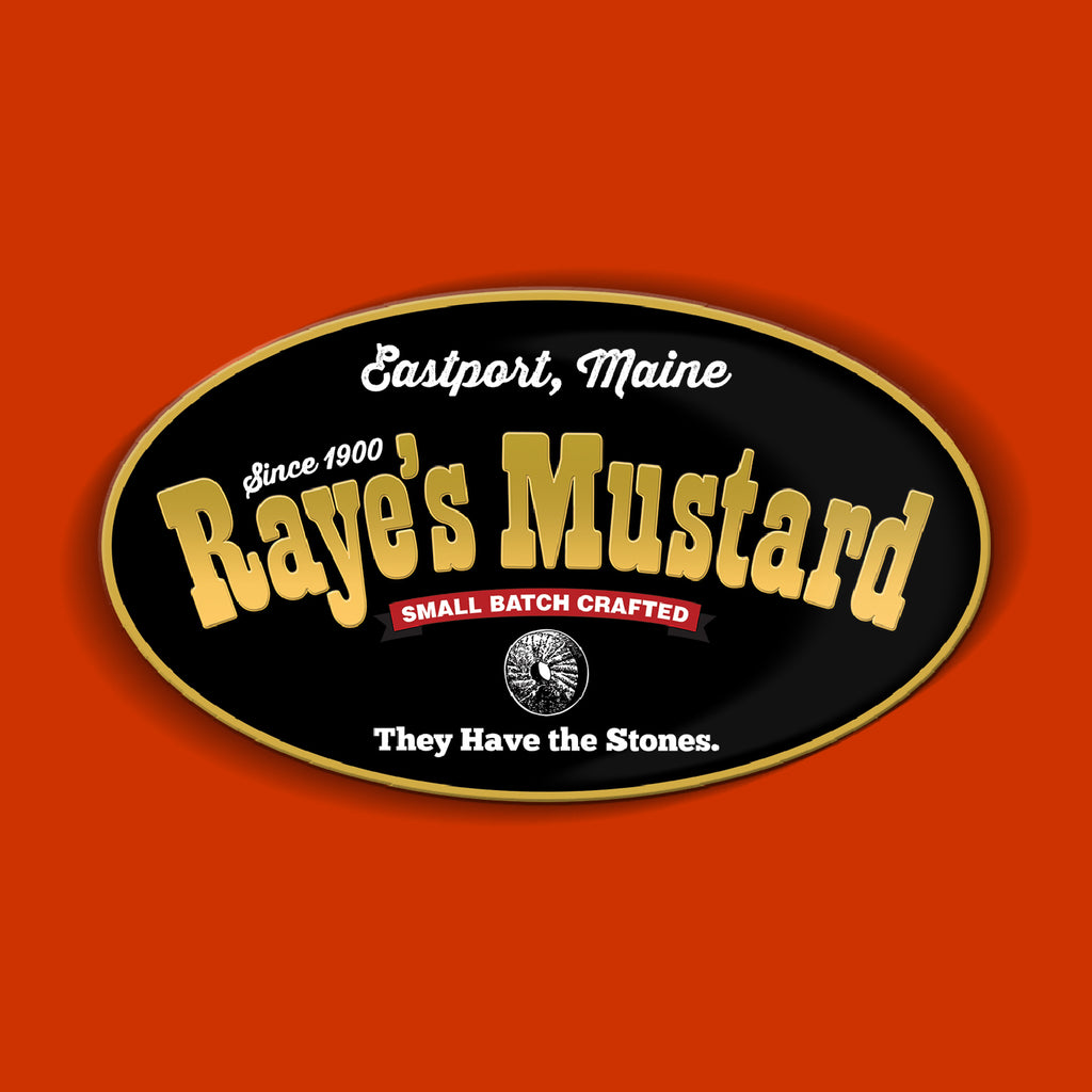 Raye's Mustard Vinyl Oval  Bumper Sticker