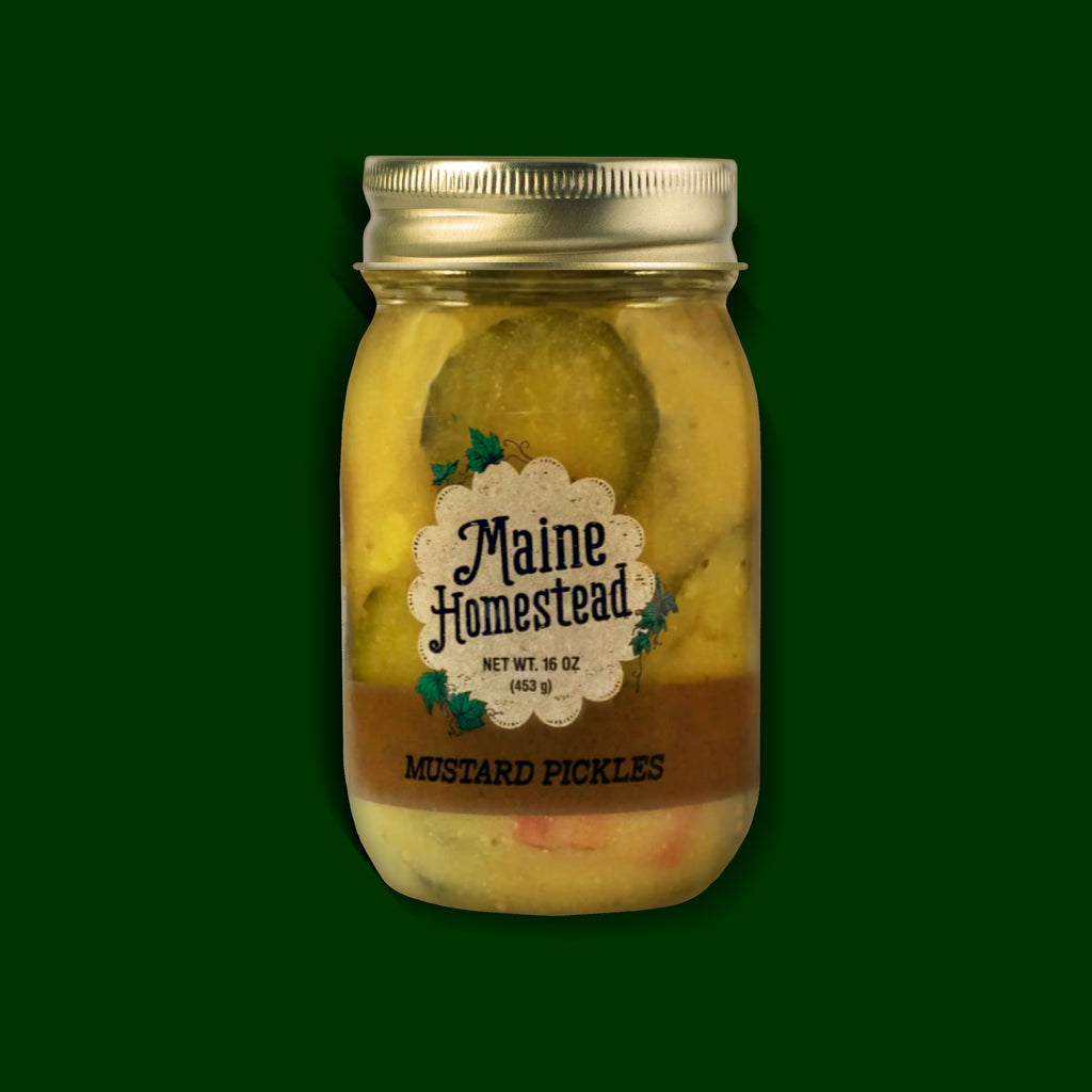 Maine Homestead Pickles - Mustard 16 OZ Jar