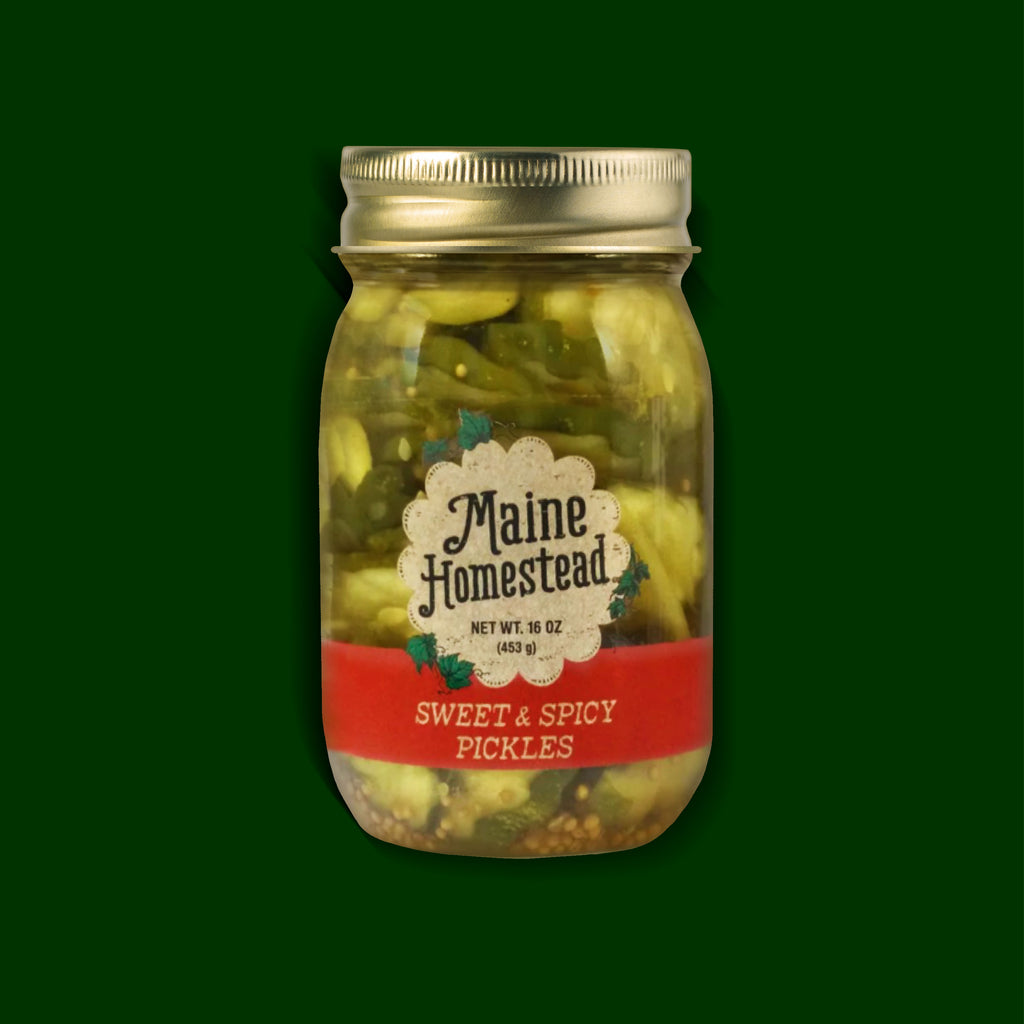 Maine Homestead Pickles - Sweet & Spicy 16 oz Jar